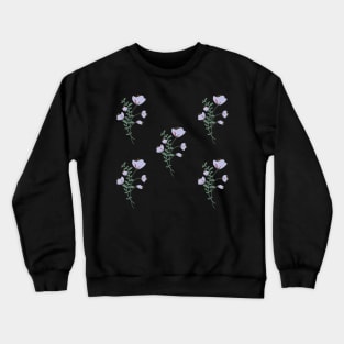 Lavender Floral pattern design Crewneck Sweatshirt